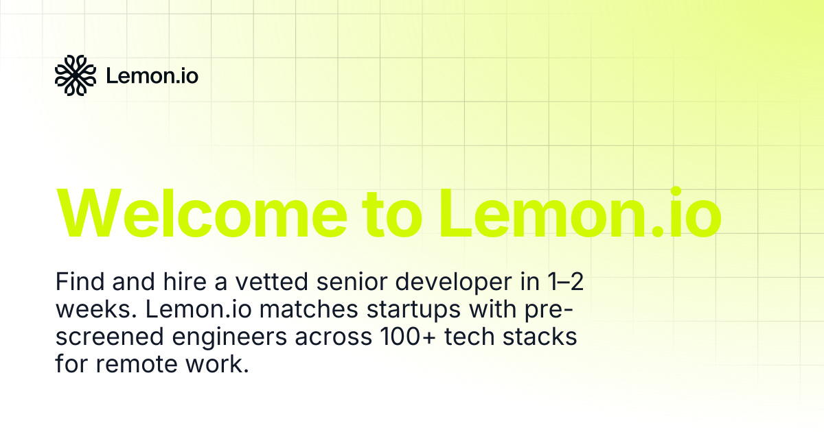 Welcome to Lemon.io | Lemon.io